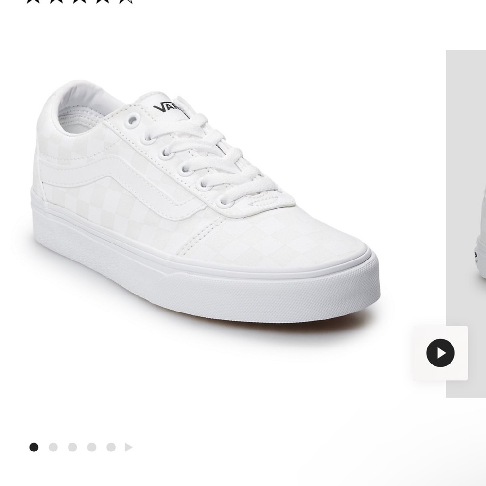 Vans White Checkered